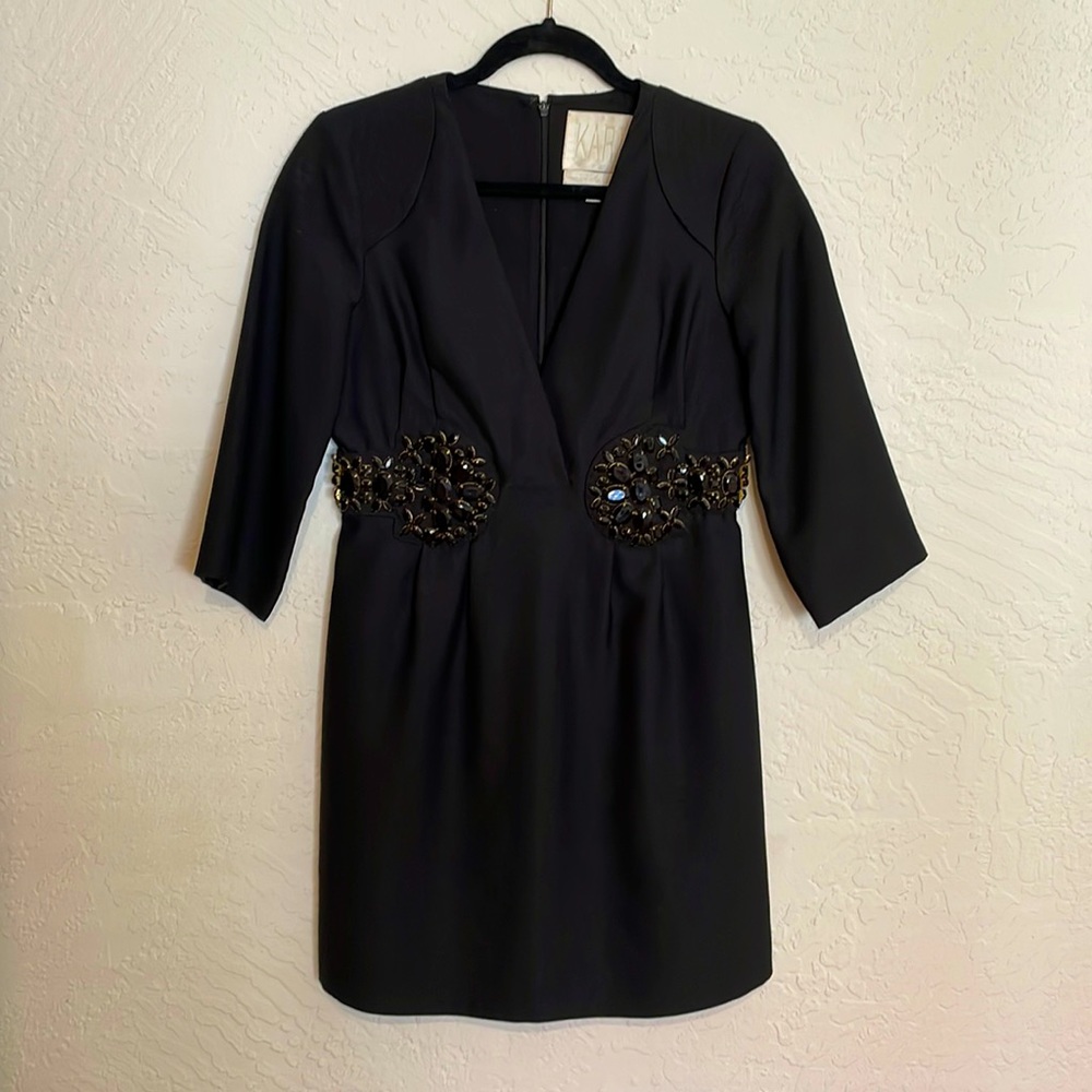 Karta black jeweled dress size L